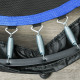 40&quot; Foldable Mini Fitness Trampoline, with Adjustable Foam Handle, Blue