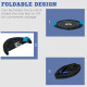 40&quot; Foldable Mini Fitness Trampoline, with Adjustable Foam Handle, Blue
