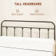King Size Minimalistic Metal Bed Frame - Black