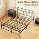 King Size Minimalistic Metal Bed Frame - Black
