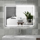 70 x 50cm LED Bathroom Mirror with Lights, Dimmable Makeup Mirror, Vanity Mirror with 3 Colour, Smart Touch, Anti-Fog