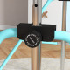 Adjustable Height, Foldable Kids Gymnastics Bar w/ Non-slip Rubber Floor Rings, for 3+ Years, Green