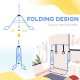 Adjustable Height, Foldable Kids Gymnastics Bar w/ Non-slip Rubber Floor Rings, for 3+ Years, Green