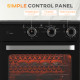 20L 90-230℃ Mini Convection Oven, with Air Fry Function - Black