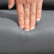 Swivel Microfibre Accent Chair for Living Room Contemporary Vanity Armchair with Adjustable Height Thick Cushion Lumbar Support 