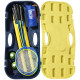 Portable Folding Badminton Net Set with 4 Badminton Rackets and 2 Nylon Shuttlecocks, for Adults Kids Indoor Outdoor Exercise Tr