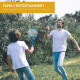 Portable Folding Badminton Net Set with 4 Badminton Rackets and 2 Nylon Shuttlecocks, for Adults Kids Indoor Outdoor Exercise Tr
