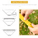 Portable Folding Badminton Net Set with 4 Badminton Rackets and 2 Nylon Shuttlecocks, for Adults Kids Indoor Outdoor Exercise Tr