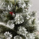 Indoor Christmas Tree Artificial Berry Xmas Decoration with Metal Stand and 184 Tips (5FT(150CM))