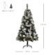 Indoor Christmas Tree Artificial Berry Xmas Decoration with Metal Stand and 184 Tips (5FT(150CM))
