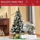 Indoor Christmas Tree Artificial Berry Xmas Decoration with Metal Stand and 184 Tips (5FT(150CM))