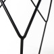 Round Side Table, Minimalist End Table with Steel Frame, Small Coffee Table for Living Room, Bedroom, Black