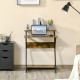 Industrial Computer Desk with Monitor Stand, 70 x 60cm Compact Desk for Small Spaces, Home Office Desk, Rustic Brown