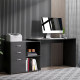 L-Shaped Computer Desk, 2 Shaped Corner Desk with Drawers, File Cabinet and Storage Shelves, Home Office Desk, 117 x 83.5 x 76cm
