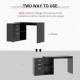 L-Shaped Computer Desk, 2 Shaped Corner Desk with Drawers, File Cabinet and Storage Shelves, Home Office Desk, 117 x 83.5 x 76cm