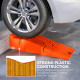 DURHAND 2 Pieces Car Ramps Heavy Duty 5 Ton Motorhome Levelling Ramps, Plastic Garage Workshop Car Lift, Portable Automotive Veh