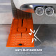 DURHAND 2 Pieces Car Ramps Heavy Duty 5 Ton Motorhome Levelling Ramps, Plastic Garage Workshop Car Lift, Portable Automotive Veh