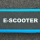 Electric Scooter, 120W Motor E-Scooter, Adjustable Height, Rear Brake for Ages 6+ Years - Blue