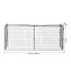 Extendable Fire Guard Screen, Freestanding Fire Screen Spark Guard, Folding Fireplace Cover, Wire Mesh, 81.5-160cm, Black