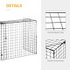 Extendable Fire Guard Screen, Freestanding Fire Screen Spark Guard, Folding Fireplace Cover, Wire Mesh, 81.5-160cm, Black