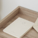 Floating Nightstand Set of 2 Wall Mounted Bedside Table with Storage Drawer for Bedroom, Natural