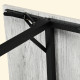 Four-Person Drop Leaf Dining Table - Grey