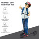 Kids Scooter Teenager Kick Scooter Foldable 4 Levels Adjustable Height with Rear Fender Brake for 7-14 Years