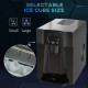 Ice Maker Machine and Water Dispenser, Counter Top Ice Cube Maker for Home with 3L Tank, Adjustable Cube Size, 9 Ice Cubes per 6
