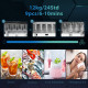 Ice Maker Machine and Water Dispenser, Counter Top Ice Cube Maker for Home with 3L Tank, Adjustable Cube Size, 9 Ice Cubes per 6