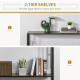 Industrial Console Table with Storage Shelf, Narrow Hallway Dressing Desk with Metal Frame for Living Room, Bedroom, Rustic Brow