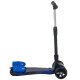 Kids Scooter, 3 Wheel Foldable Kick Scooter Adjustable Height w/ Flashing Wheels, Music, Water Spray for 3-6 Years, Blue
