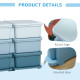 Kids Storage Unit, with Six Drawers - Blue