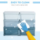 Kids Storage Unit, with Six Drawers - Blue