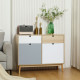 Sideboard, Kitchen Storage Cabinet with Drawers and Door Cupboards for Dining Room, Living Room, Entryway,100W x 40D x 79.5Hcm, 