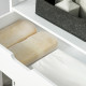 kleankin Bathroom Floor Cabinet, Free Standing Kitchen Cupboard with Shelves, Drawer and Doors, Storage Organizer for Living Roo