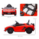 Lamborghini Licensed 12V kids Electric Car w/ Butterfly Doors, Remote, Music, Horn, Suspension - Red