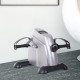 Mini Exercise Bike, Portable Pedal Exerciser, Under Desk Bike with LCD Display for Legs and Arms Training, Silver Tone