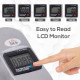 Mini Exercise Bike, Portable Pedal Exerciser, Under Desk Bike with LCD Display for Legs and Arms Training, Silver Tone