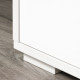 High Gloss TV Stand Storage Cabinet with 2 Shelves for Living Room Home Furniture White
