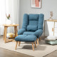 Armchair with Footstool, 180° Recliner with Ottoman, Accent Chair and Footstool with 3-Position Adjustable Backrest and Wooden L