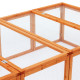 PawHut Wooden Rabbit Hutch Cage 6ft with Wire Mesh, Openable Roof, Play Space for Outdoor, Natural Wood Finish
