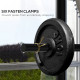 SPORTNOW Weight Rack for Olympic Weight Plate, 3 Tier Weight Tree for 2 inch Plates and Bars, Weight Organiser Stand with 4 Tran