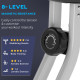 Exercise Bike Fitness Bicycle Indoor trainer Foldable 8-level Magnetic Resistance Adjustable w/LCD Monitor Pulse Sensor, Black