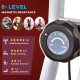 Exercise Bike Fitness Bicycle Indoor trainer Foldable 8-level Magnetic Resistance Adjustable w/LCD Monitor Pulse Sensor, Red