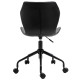 Office Computer Desk Chair, Swivel Task Chair no Arms, Fabric Study Chair with Adjustable Height and Rolling Wheels for Home Wor