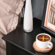 End Table, Sofa Side Table with Drawer X Bar Bottom Storage Shelf, Nightstand Bedside Table for Bedroom or Living Room Black