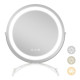 Makeup Vanity Mirror with Lights and Touch Screen with 360-Degree Rotation
