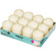 12 Bolsius Professional Pillar Candle - Ivory (78/58mm)