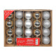 Silver Bauble on Wire - Matt/Shiny/Glitter (Pack of 20)