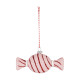 Round Candy Hanging Decoration with White Swirl - Pink (15.5cm)